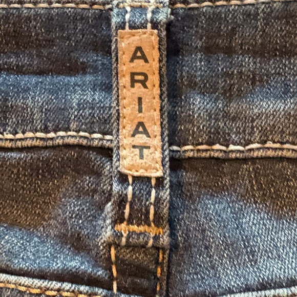 Ariat DenimReal Riding Jeans with Paisley Waistband - Like New! Size 28 XL - Picture 9 of 11